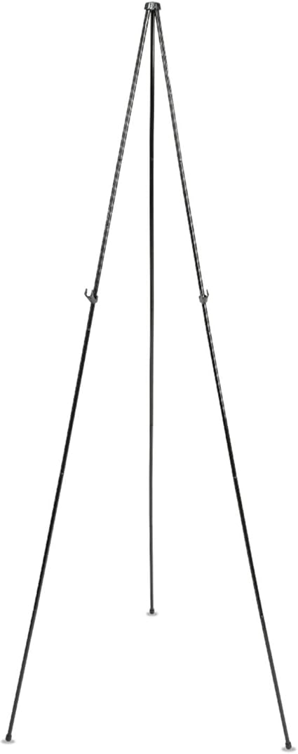 Quartet Easel Stand 63" High Adjustable Telescoping Tripod Display for Office School and Home, Lightweight, Black (29E)