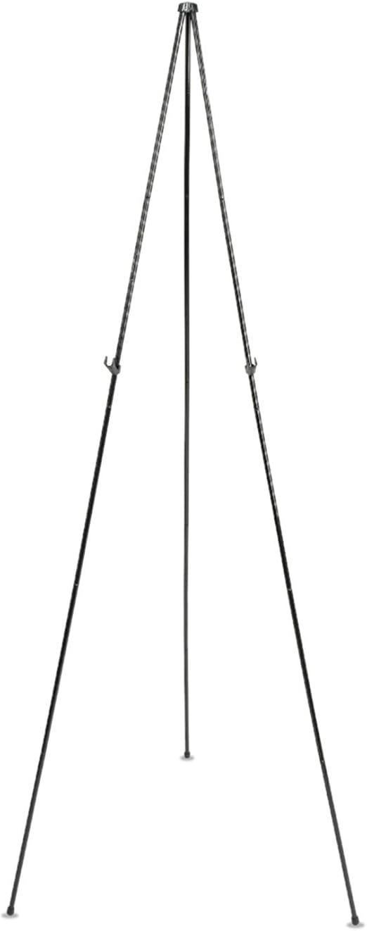 Quartet Easel Stand 63" High Adjustable Telescoping Tripod Display for Office School and Home, Lightweight, Black (29E)