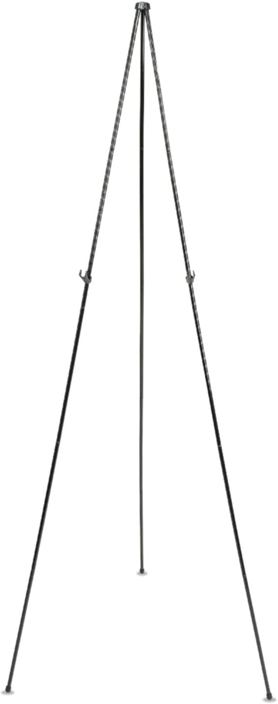 Quartet Easel Stand 63" High Adjustable Telescoping Tripod Display for Office School and Home, Lightweight, Black (29E)