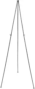 Quartet Easel Stand 63" High Adjustable Telescoping Tripod Display for Office School and Home, Lightweight, Black (29E)