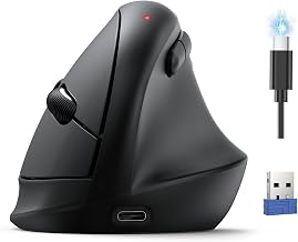 TECKNET Ergonomic Mouse, BT5.3/2.4G, Silent Wireless Vertical, Rechargeable - Image 1