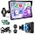 WonVon 7 Inch Wireless Motorcycle Carplay GPS Navigation System with Apple Carplay and Android Auto Portable Screen with Dual Bluetooth, Navigation, Siri, Google Assistant with Magnetic Mount TPMS