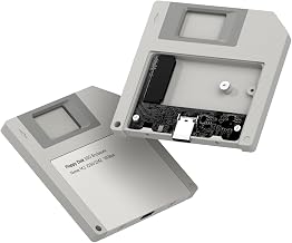Hagibis SSD Enclosure, Floppy Disk Style USB 3.2 Gen2 10Gbps to NVMe PCI-E M.2 2230/2242 SSD Case, M.2 External Hard Drive Enclosure for MacBook Laptop iPad Android iPhone 17 Pro Max (Grey) - Image 1