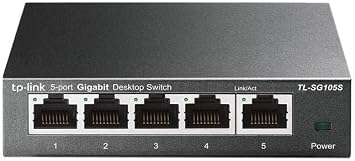TP-Link TL-SG105S, 5 Port Gigabit Ethernet Switch, Desktop/Wall Mount