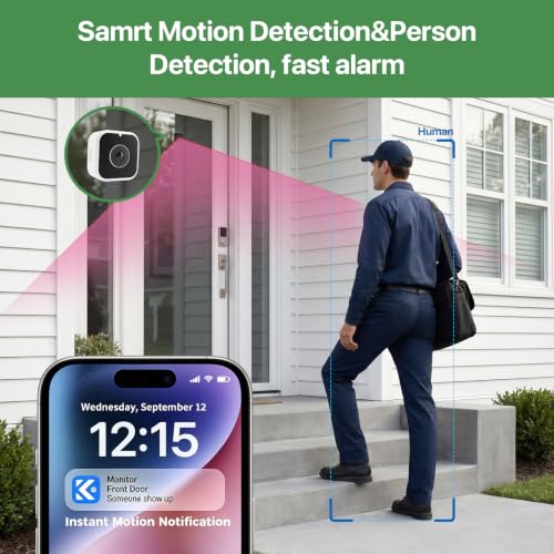 Window Camera with Smart Screen, 3K 5MP Indoor Home | Home Security Ca - Image 5