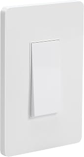 3way Zigbee Smart Light Switch, No Neutral Wire Required,Alexa & Google Home Compatible, Wall Mount Single Button, White Youngzuth，Requires Zigbee HUB - Image 1