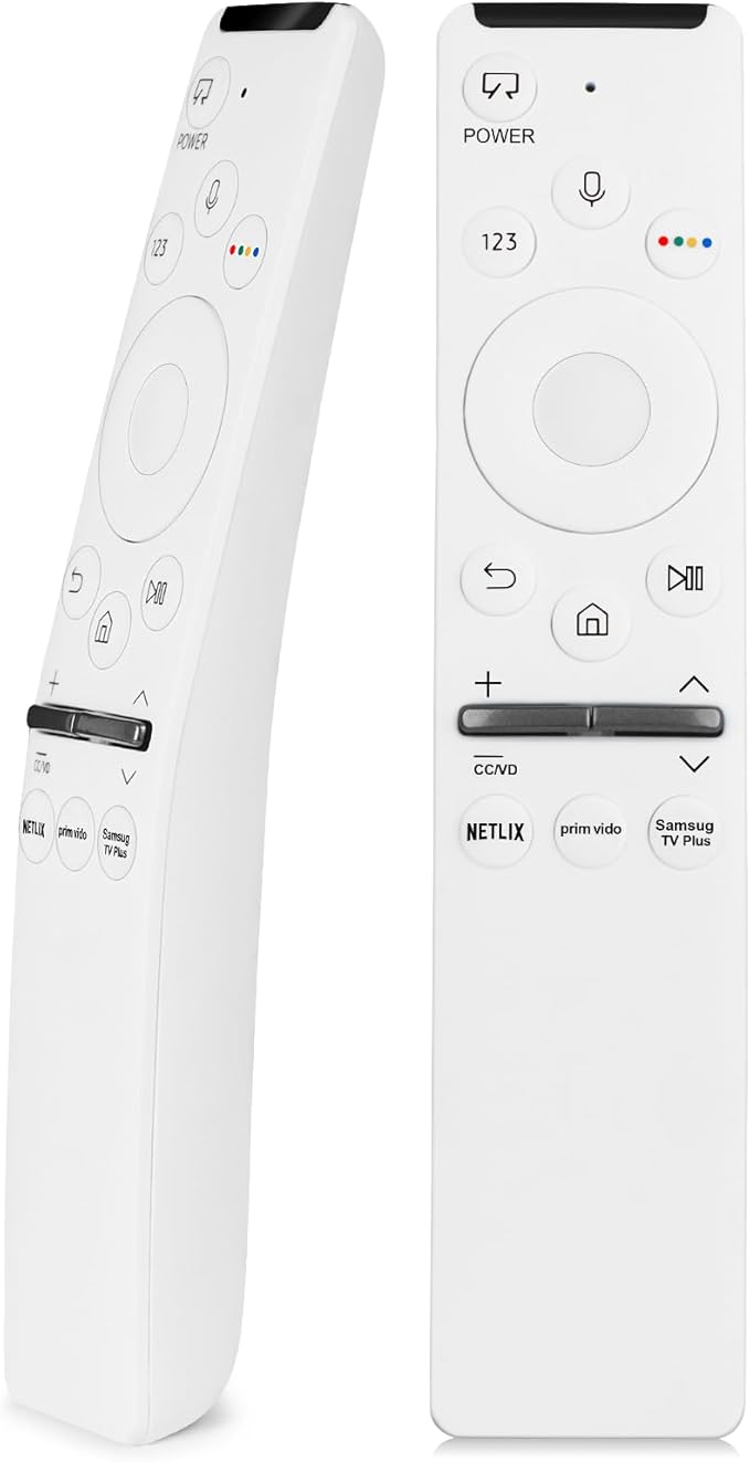 Frame TV Remote Replacement for Samsung Smart TV Remote BN59-01330H/RMCSPR1AP1 with Voice Control, Compatible with Samsung QLED 4K UHD Quantum HDR Smart TV with Three Shortcut Keys and Art Mode, White