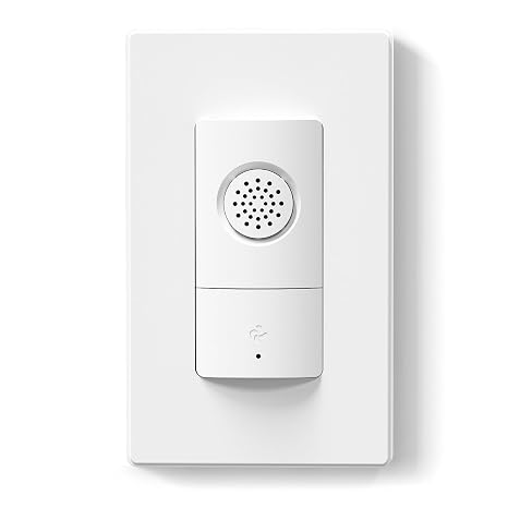 ELEGRP Humidity Sensor Switch for Exhaust Fan, Bathroom Moisture Control, Automate Ventilation, Air Circulation, Ground Wire Required, Single Pole, White, 1 Pack