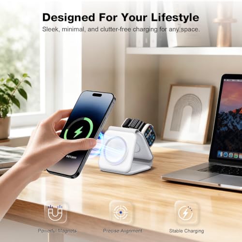 3 in 1 Wireless Charging Station for Apple,Foldable | Wireless Charger - Image 6
