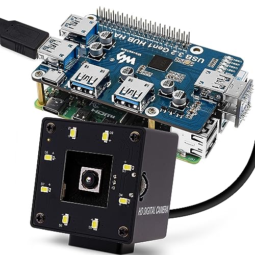 USB Camera 16MP Webcam Autofocus 68Degree Lens with Day and Night Vision Metal Case,4K PC Camera UVC Plug and Play for Industrial Machine Video Webcam on Computers,Jetson Nano,Raspberry Pi