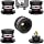 HiFi Speaker Spikes IF03B by Audiocrast, Speaker Vibration Dampener Stand Feet Pads Shock Absorber Isolation Pucks, Speaker Resonance Reducer with Non-Slip Mat for Turntable Amp CD DAC Recorder