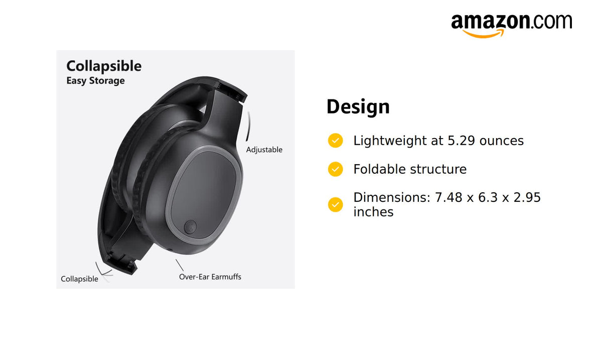 Bluetooth Headphones for TV & PC with USB Transmitter & 3.5mm(Black)