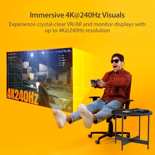 j5create AR/VR Glasses USB-C Video and Charging Adapter, Support 4K@240Hz - Image 4