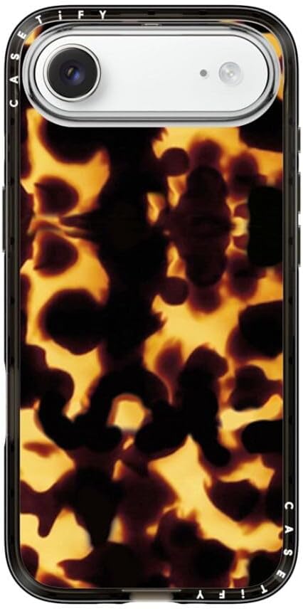 CASETiFY Compact iPhone Air Case [Slim and Sleek/Compatible with Magsafe / 4 ft. 2X Military Grade Drop Protection] - Tortoiseshell - Clear Black
