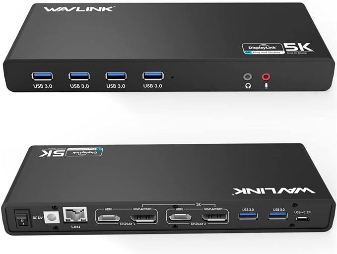 WAVLINK Displaylink Docking Station Dual 4K@60Hz Monitor for Mac, Windows - Image 8