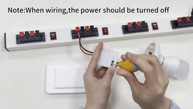 Self-Powered Wireless Light Switch & Receiver Kit, 1 Switch, 2 Receivers