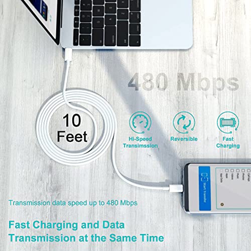 iPad Fast Charger, 20W iPad Pro Charger with 10FT iPhone 17 16 Charging Cable for iPhone 17/17 Pro/17 Air/16,iPad A16/10th, iPad Air 13/11 inch M4/M3/M2/5th, iPad mini 7/6th, iPad Pro 13/12.9/11 inch - Image 6