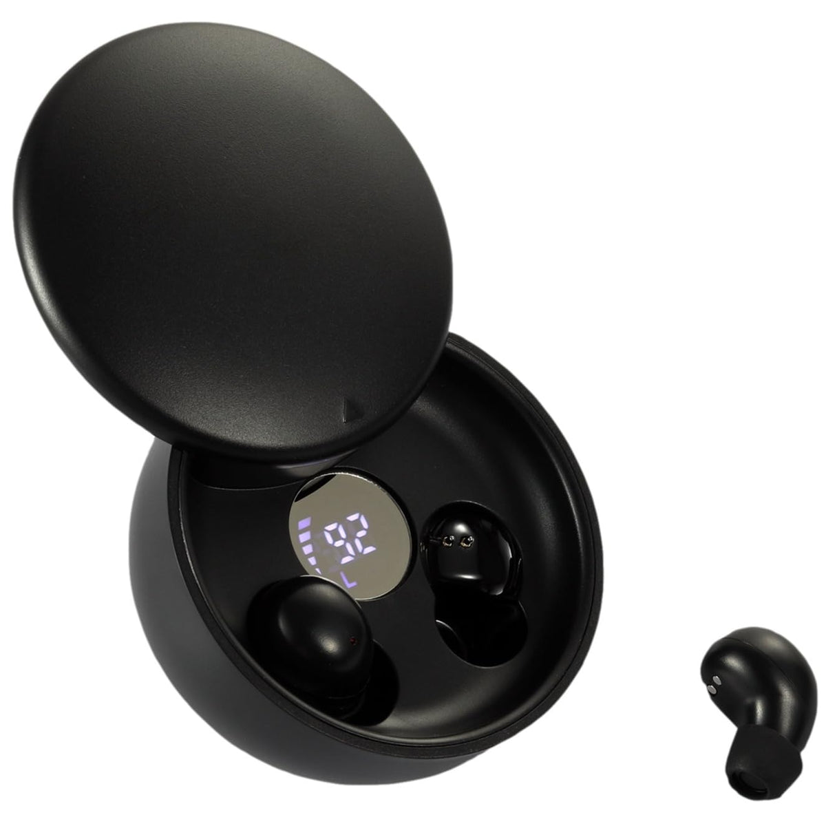 Mini Invisible Bluetooth Earbuds, Wireless for Small Ears (Black)