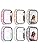 WINGLE 6 Pack Case for Apple Watch Series 11 10 46mm Case with Screen Protector, Over 400 Bling Crystal Diamond Apple Watch Face Cover Bumper Tempered Glass Screen Protector Women iWatch 11 10 46 mm