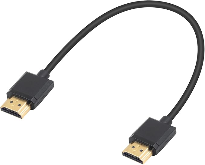 Duttek Ultra Thin HDMI Cable 1Feet, 4K Short HDMI Cable Male to Male for 3D and 4K Ultra HD TV Stick HDMI 2.0 Cord Extension Converter