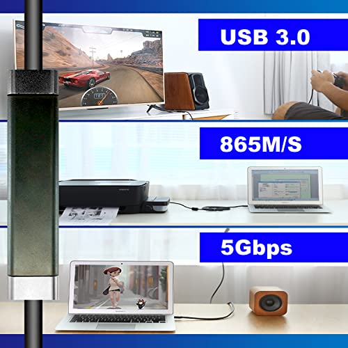 YOTETION USB 3.0 30FT A to USB A Male Cable, USB Cord Compatible with Hard Drive Enclosures, DVD Player, Hard Drive Enclosures, DVD Player, TV, Flash Drive, Hub, Monitor, Speaker and More