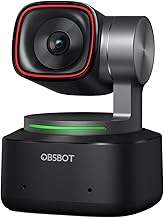 OBSBOT Tiny 2 Webcam 4K Voice Control PTZ, AI Tracking Multi-Mode & Auto Focus, Web Camera with 1/1.5" Sensor, Gesture Control, 60 FPS, HDR Light Correction, Webcam for PC, Streaming, Meeting, etc.