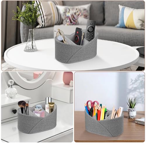 PU Leather TV Remote Control Holder,Pen Caddy/Cup,Art Supplies Organizer