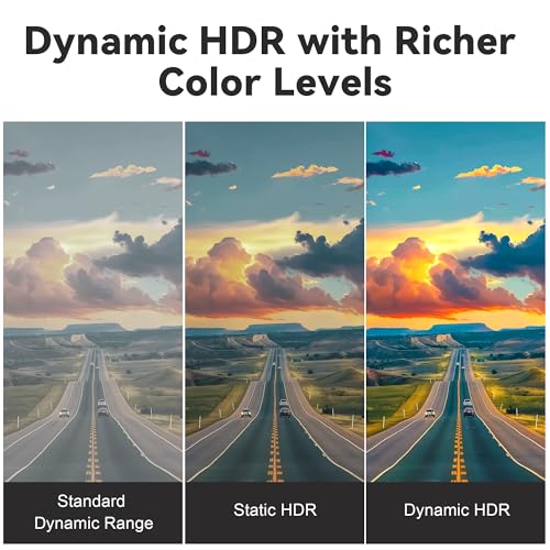 8K Fiber Optic HDMI 2.1 Cable 15ft/5m, Long Active HDMI Cable, High Speed Fiber HDMI Cord, 48Gbps, 8K@60Hz 4K@120Hz, Dynamic HDR, eARC, HDCP 2.2&2.3, 3D, for HDTV Monitor Game Laptop Xbox PS4/PS5