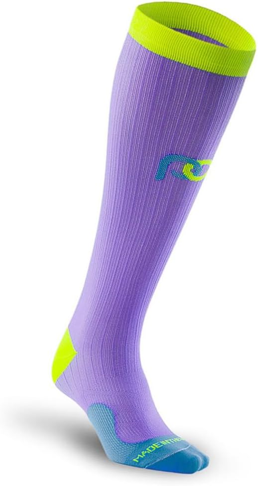 PRO Compression Running Marathon Socks - Calf-Length Travel and Sports Compression Socks for Foot and Ankle Support, Unisex