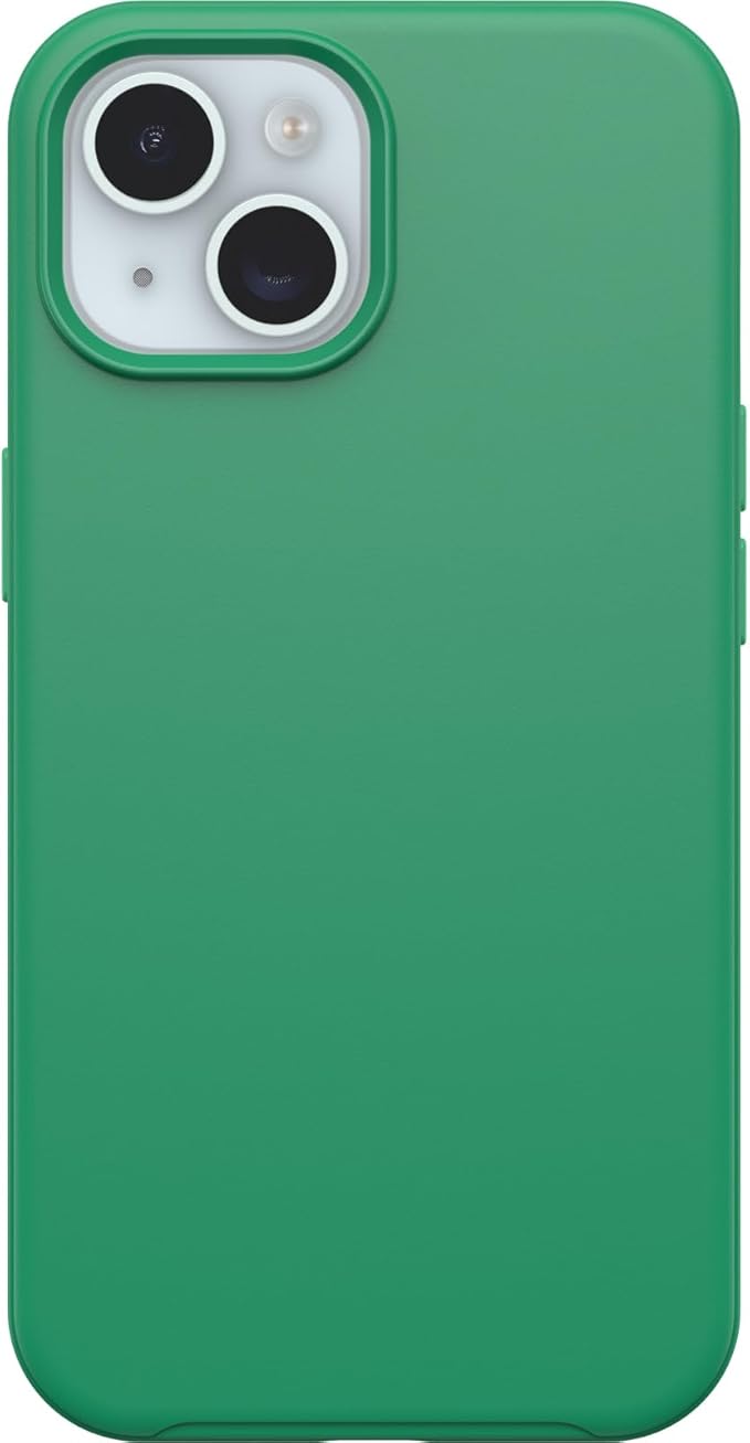 OtterBox iPhone 16e, 15, 14, & 13 Symmetry Series Case - Green Juice (Green), Snaps to MagSafe, Ultra-Sleek, Raised Edges Protect Camera & Screen