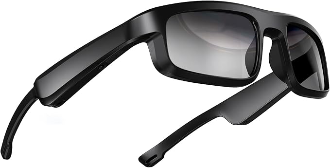 Smart Glasses, Polarized Bluetooth Sunglasses with Speaker, Voice Assistant, Open Ear, UV Protection Outdoor Audio Glass