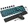 Wireless Keyboard and Mouse Backlit - Round Keycaps, Magnetic Wrist Rest