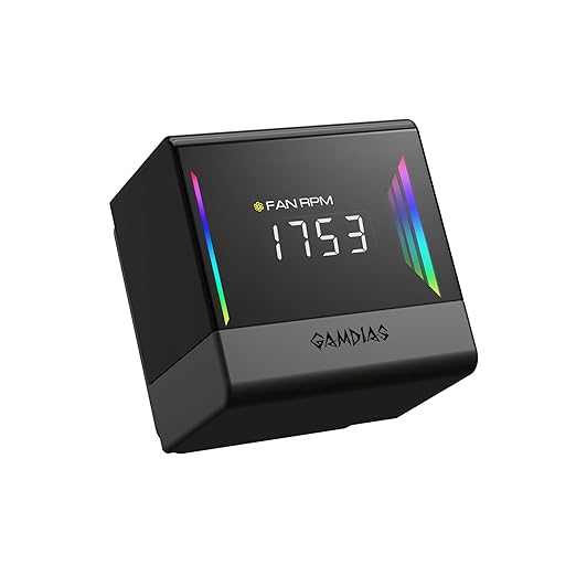 GAMDIAS 360mm AIO CPU Cooler & ARGB Liquid Cooler with Digital Display, Patented 4600RPM Pump, Clean Cable Design, 3X 120mm PWM Fan with MoBo Sync, Intel LGA 1700/1200, AMD AM5/AM4, CHIONE E4-360
