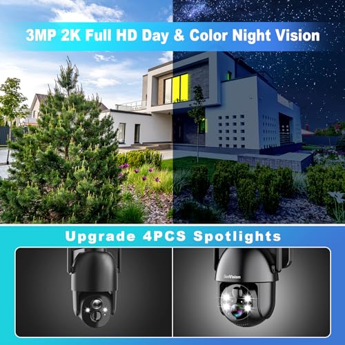 SeeVision Solar Security Cameras Wireless Outdoor, 2 | Home Security C - Image 4