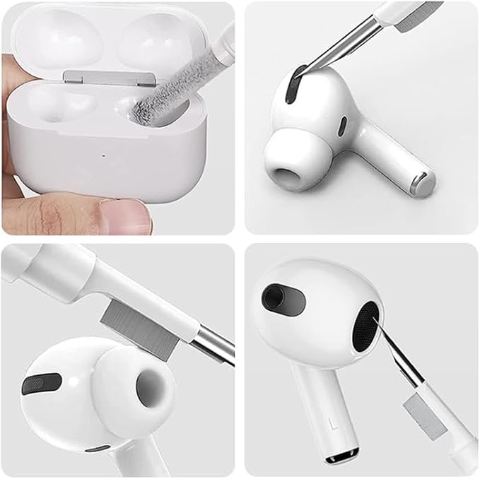 Cute Blue Elephant Plush Case for AirPods 4 with Cleaner Pen, Protective Cover for Apple AirPods 4, Gift for Women