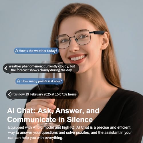 AI Translation Glasses with Bluetooth, 165+ Language | Audio Accessori - Image 7