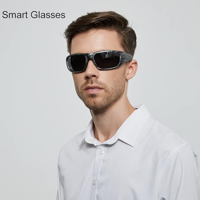 OhO sunshine Smart Glasses, Polarized Sunglasses with Bluetooth Speaker, Athletic/Outdoor UV Protection and Voice Control