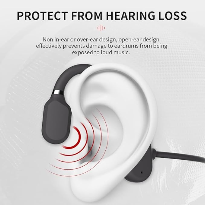Open Ear Headphones with mic Bluetooth 5.0 for Sport Running Jogging Cycling Hiking with Long Battery Life Lightweight and Comfortable