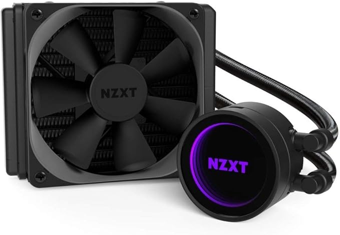 NZXT Kraken M22 120mm - All-in-One RGB CPU Liquid Cooler - CAM-Powered - Infinity Mirror Design - Reinforced Extended Tubing - AER P120mm PWM Radiator Fan (Included)