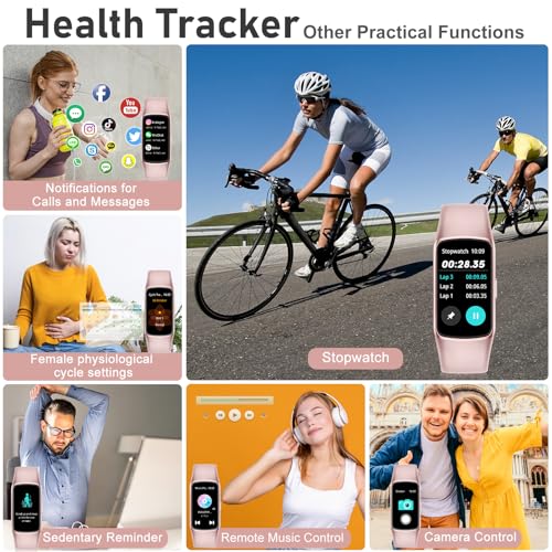 Fitness Tracker with 24/7 Heart Rate, Blood Oxygen, Sleep Tracker, 1.47''Waterproof Fitness Watch, Activity Tracker with Step Tracker for Women Men