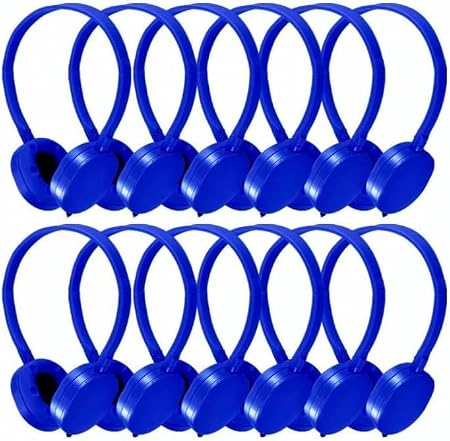 Bulk Headphones 100 Pack for Kids School Classroom, Wholesale Wired Durable Headphones Class Set for Students Children Toddler Boys Girls Teens and Adult (HY104, 100 Blue)