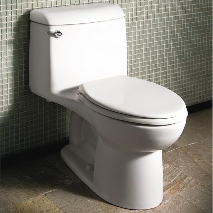 American Standard 2004314.020 Champion 4 One-Piece Toilet with Toilet Seat, Elongated Front, Standard Height, White, 1.6 gpf