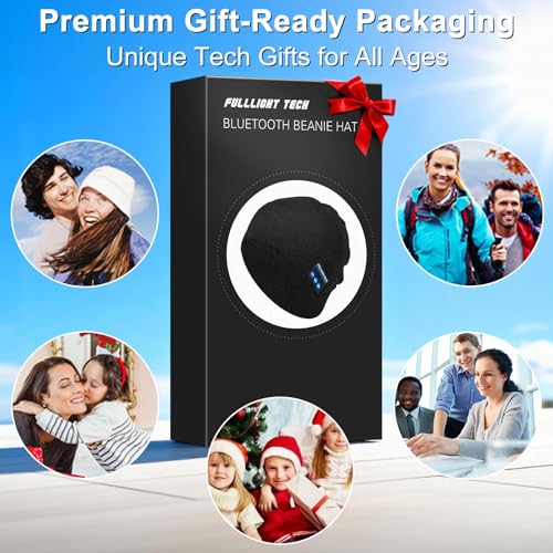 Bluetooth Beanie Hat Headphones, 23H Playtime, Cool Christmas Tech Gifts - Image 7