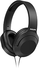Philips Audio H2005BK/00 Over-Ear Stereo Headphones Wired (2 m Cable, 40 mm Neodymium Drivers, Passive Noise Isolation, Adjustable Headband, Lightweight) Black - Image 1