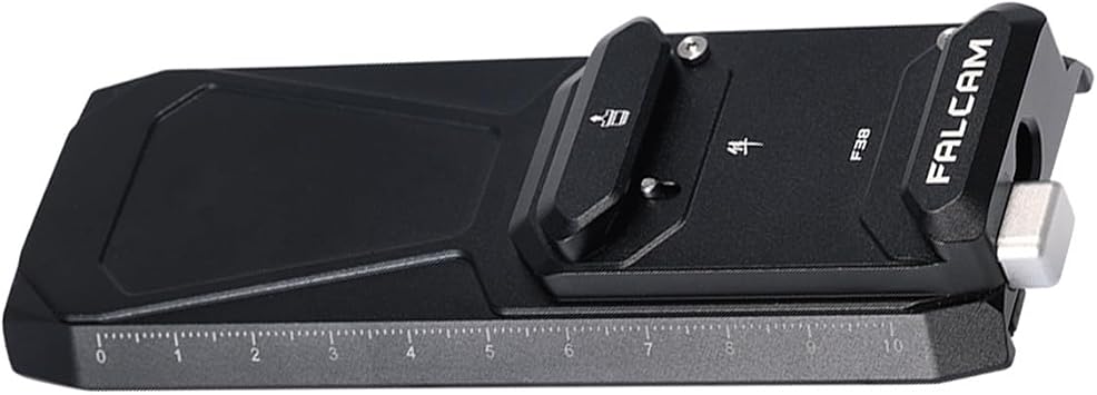 FALCAM F38 Quick Release Base V2 Compatible with DJI RS4/RS4 Pro/RS3/RS3 Pro/RS2/RSC2 - Tripod, Slider & Gimbal Seamless Switch, Lock Mode, Works with OEM Lens Mounts - F38B5416