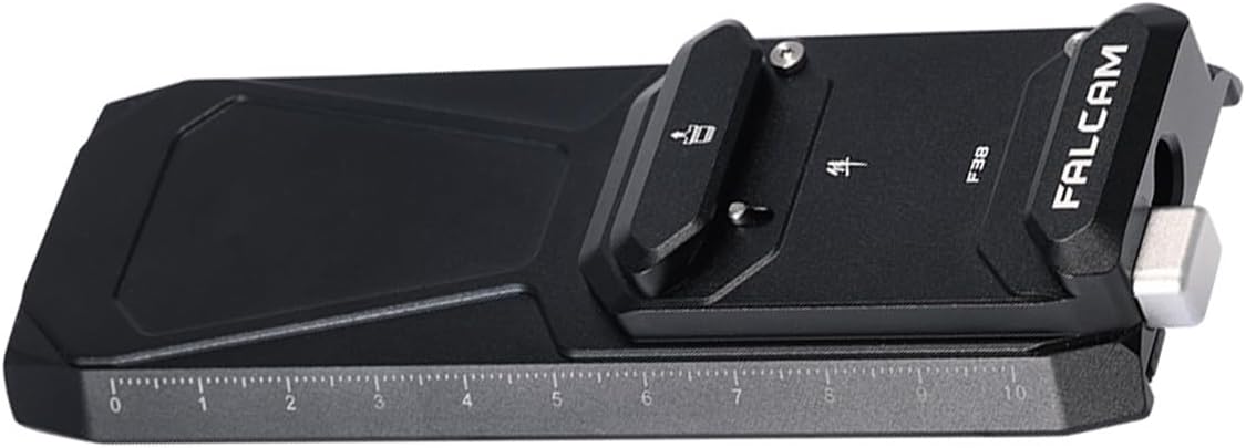 FALCAM F38 Quick Release Base V2 Compatible with DJI RS4/RS4 Pro/RS3/RS3 Pro/RS2/RSC2 - Tripod, Slider & Gimbal Seamless Switch, Lock Mode, Works with OEM Lens Mounts - F38B5416