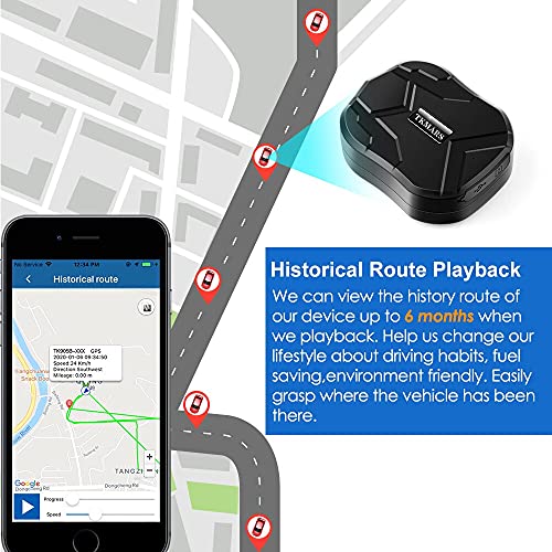 4G GPS Tracker Car Anti-Theft Long Battery Life 20000mAh Real Time GPS Tracking Device Magnet No Geographic Restriction Car Tracker with Alerts, Geo Fence, History Playback TK905C