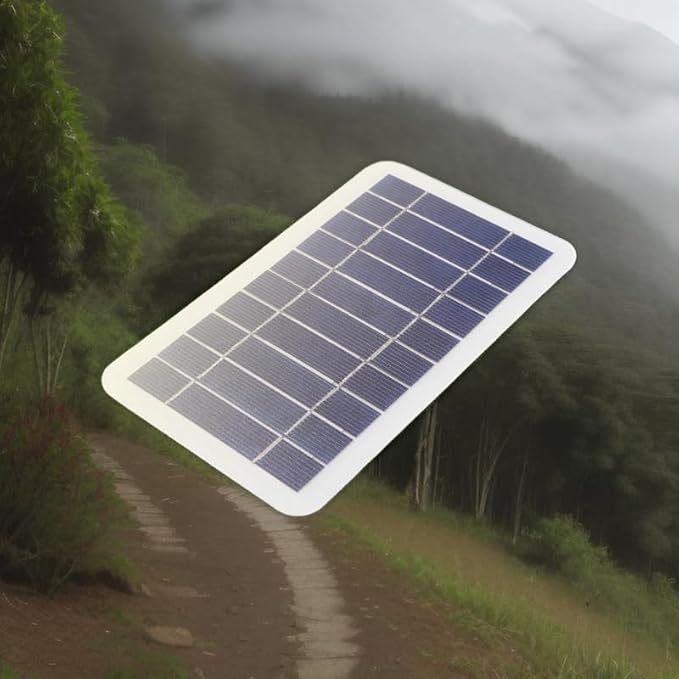 5V 400mA Solar Panel 2W Output USB Outdoor Portable Solar Charging Panel for mini Fans, Toy Cars, Small Drones, Surveillance Cameras, Lawn Lights, etc, (NOT Support Cell Phone Charging)
