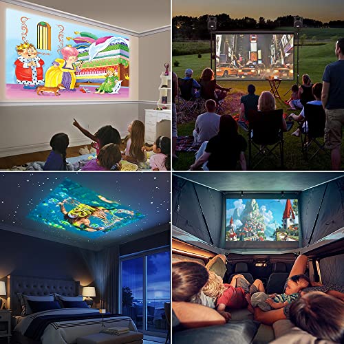PVO Mini Projector WiFi Portable Movie Projector Phone