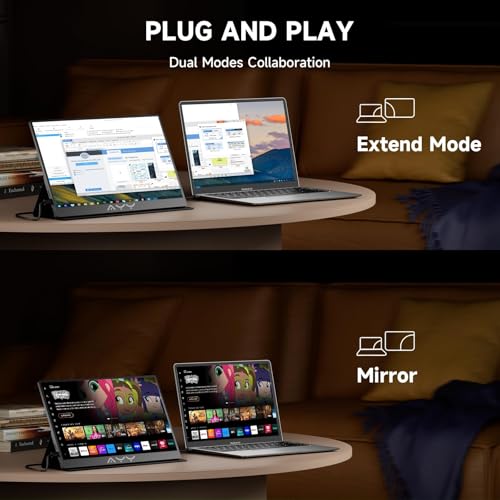 AYY 15.6 Inch Portable Monitor 1080P FHD USB-C HDMI | Computer Accesso - Image 4